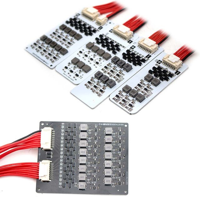 Lithiumbatterie Active Equalizer Balancer Board 1,5 A für 6S bis 14S Li-Ion und LiFePO4 BMS 24V 36V 48V - Bild 1