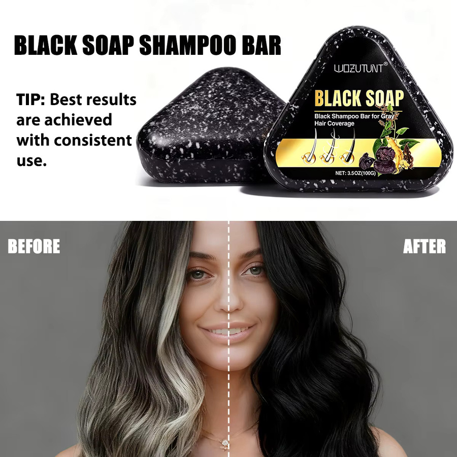 WOZUTUNT Shampoo-Seife mit Ganoderma und Polygonum Multiflorum - Bild 6