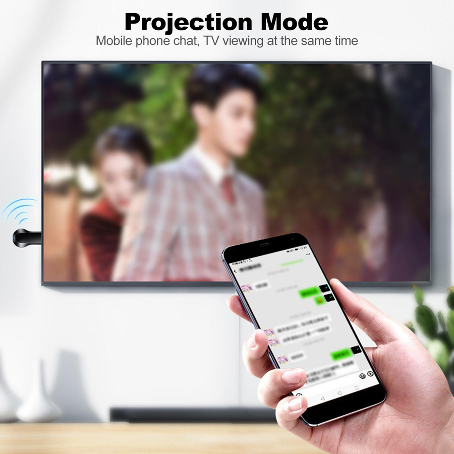 Ezcast HD108P Wireless Display Adapter M2 Miracast WiFi Screen Mirroring Receiver Dongle in Schwarz - Bild 3