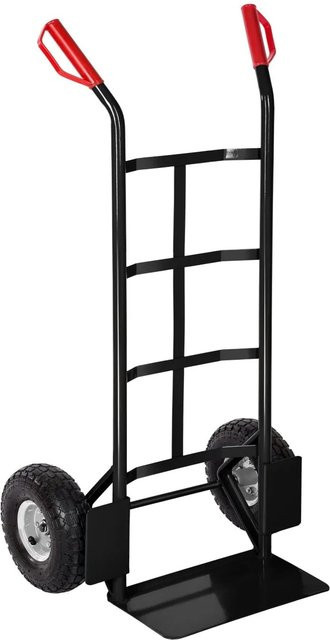 tectake Sackkarre aus Stahl mit Radschutz und Luftbereifung, Schwarz, B/T/H: 55 x 44 x 119 cm - Bild 2