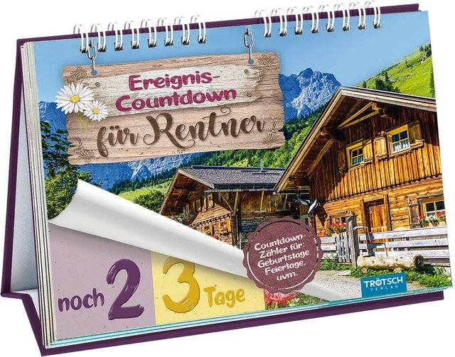 Ereignis-Countdown für Rentner Aufstellkalender Trötsch Verlag multicolour - Bild 1