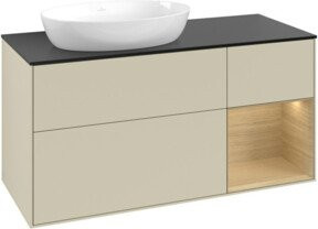 V&B Waschtischunterschrank Finion in Grau lackiert, Breite: 120 cm, Tiefe: 50,1 cm, Höhe: 50,1 cm - Bild 1