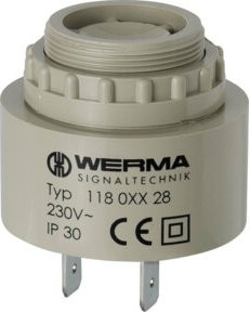 Werma Elektrischer Summer 24V AC/DC in Grau 11806815 - Bild 1