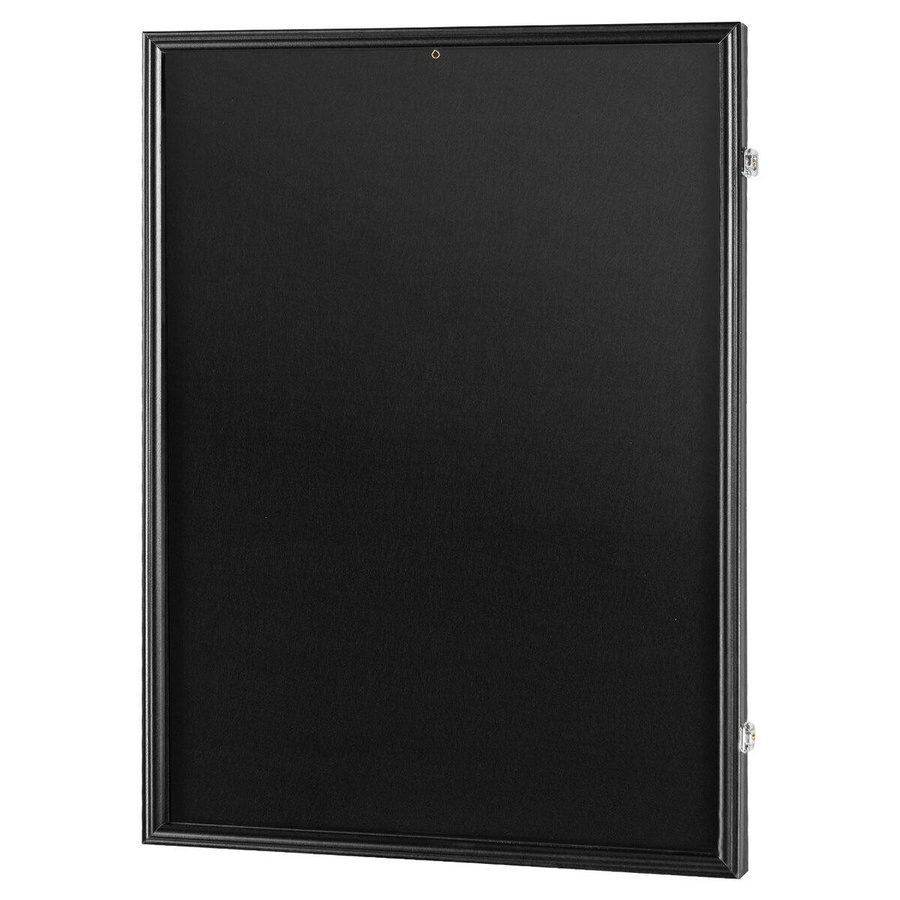 QYK Trikot-Display-Rahmenkasten in Mattschwarz, abschließbare Shadowbox mit UV-Schutz-PC-Glas und Aufhängern, B/H: 61 x 81,3 cm - Bild 4