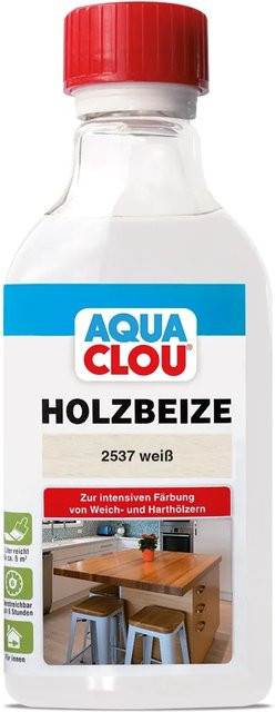 Aqua Clou Holzbeize Weiß 250 ml - Bild 1
