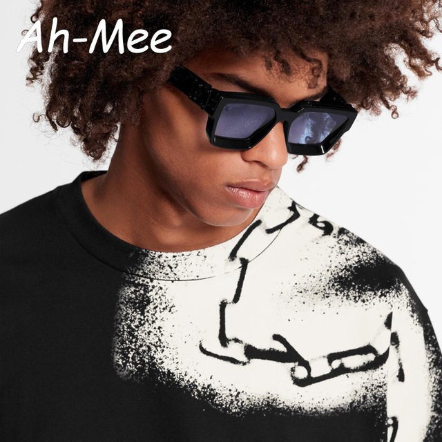 Ah-Mee Sonnenbrille, Square, Vollrand, Kunststoff, Schwarz, Unisex - Bild 1