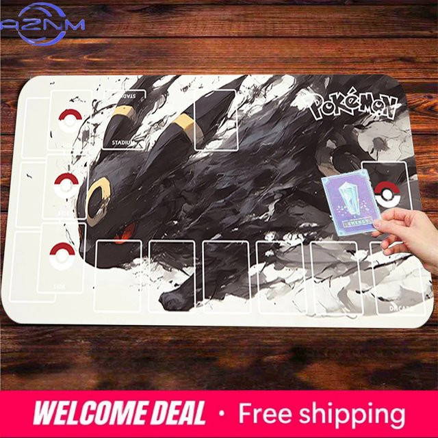 Potdemiel Umbreon Dark Eeveelution Pokemon TCG Spielmatte, Große Rutschfeste Schreibtisch-Gaming-Mausunterlage - Bild 1