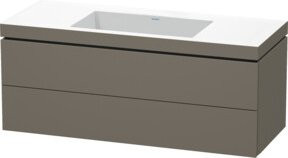 Duravit Waschtischunterschrank L-Cube c-bonded, wandhängend, 2 Schubladen, B/T: 120 x 48 cm - Bild 1