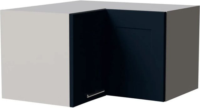 Feldmann-Wohnen Eckhängeschrank Oslo in Grau und Indigo Matt mit Soft-Close-Türen, B/T/H: 60 x 60 x 36 cm - Bild 1