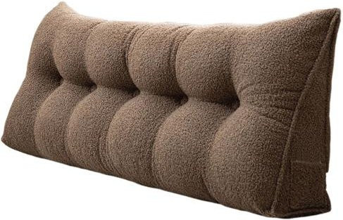 Ergonomisches Keilkissen von Hello Garden als Kopfteil und Rückenlehne in Braun mit Seitentasche, Breite: 80 cm - Bild 1