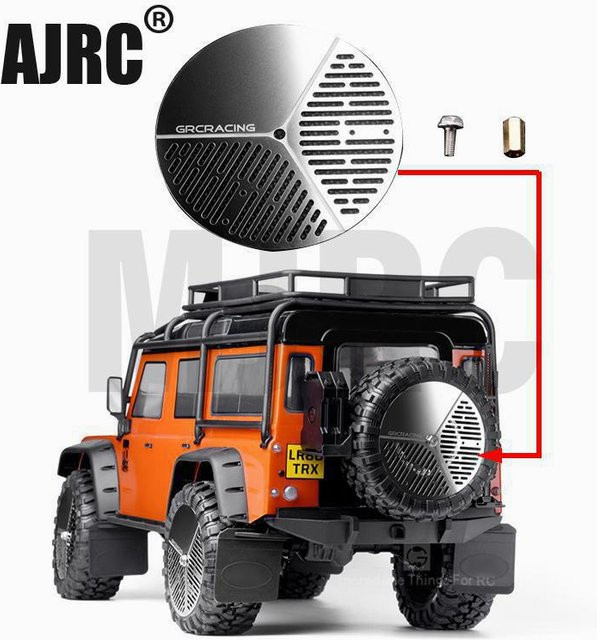 AJRC Rc Car Stainless Steel Spare Tires Cover 1:10 Zubehör - Bild 1