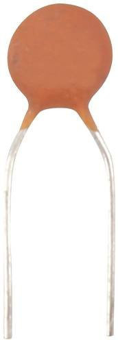 TRU Components Keramik-Scheibenkondensator radial bedrahtet braun 22pF 100 V/DC 5% Durchmesser: 3,5 mm, Höhe: 4 mm - Bild 1