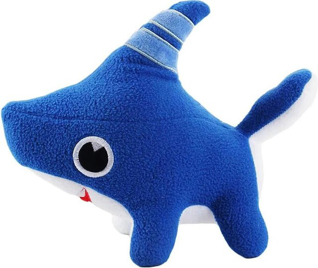 Yiran Health & Beauty Haifischhund Plüschtier, Blau, 25cm - Bild 1