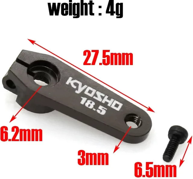 E-Star Hub 7075 Gunmetal Lenkgetriebearm IFW609 Servoarm, Metall, Zubehör - Bild 1