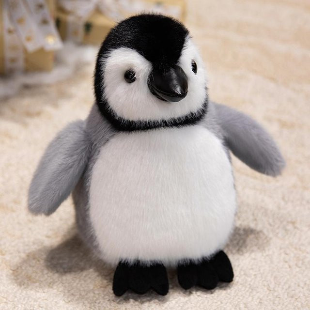 Binchi Fitness Pinguin Plüschkissen, Stofftier, grau, ab 14 Jahren - Bild 1
