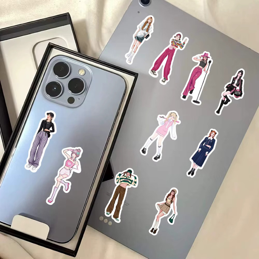 63 Stück Süße Mädchen Aufkleber Set in Multicolour von BulingBulingStickers Shop für Helm, Fahrrad und Schreibwaren - Bild 3