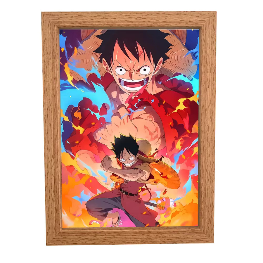Bandai One Piece LED-Licht mit animiertem Rahmen Ruffy und Zorro - Bild 4
