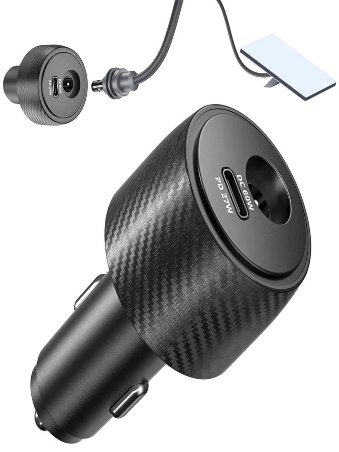 FONKEN 2-in-1 Starlink Mini Auto-Adapter Schnellladegerät Schwarz, 12V zu 24V DC Aufwärtswandler mit 60W DC und 27W PD über Zigarettenanzünder - Bild 7