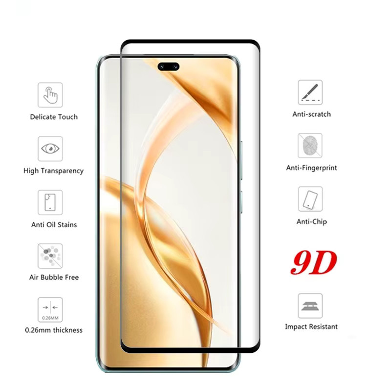 Honor 200 Pro Displayschutzfolie aus gehärtetem Glas mit Linsenfolie, transparent - Bild 2
