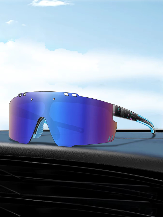 LOISRUBY Sportsonnenbrille, Unisex, Kunststoff, Wrap - Bild 3