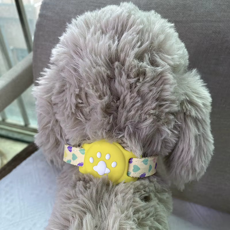 Silikon Schutzhülle für Apple AirTag in Blau als Haustier Zubehör für Hund und Katze zur Befestigung am Halsband - Bild 2
