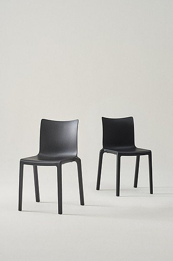 REVINGE Stuhl 2er-Pack Jotex in Schwarz, modern und matt für Garten, Balkon oder Terrasse - Bild 1