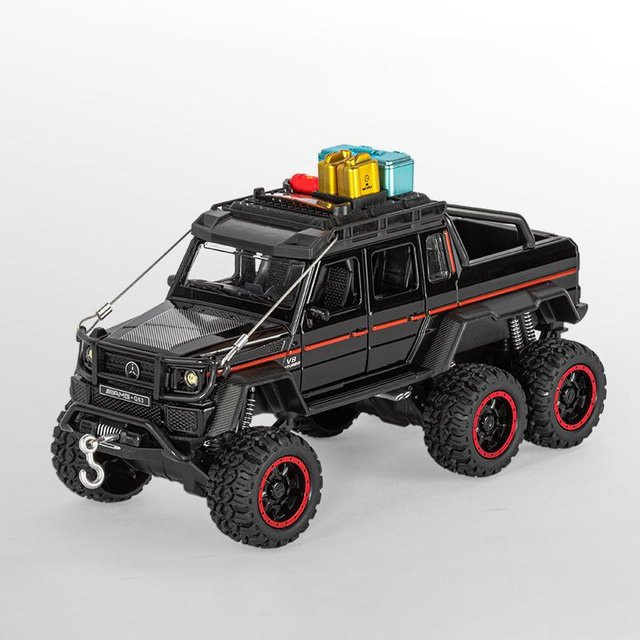 Maisto Benz G63 6*6 Adventure Edition Offroad SUV, Modellauto, 1:24, Metall, schwarz, ab 14 Jahre - Bild 1