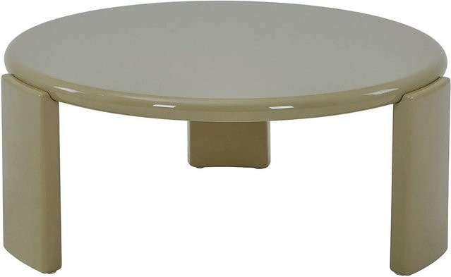 Vente-unique Couchtisch Zyrenia in Khaki, quadratisches Design aus MDF mit glänzender Oberfläche, Breite: 80 cm, Höhe: 35 cm, Tiefe: 80 cm - Bild 1