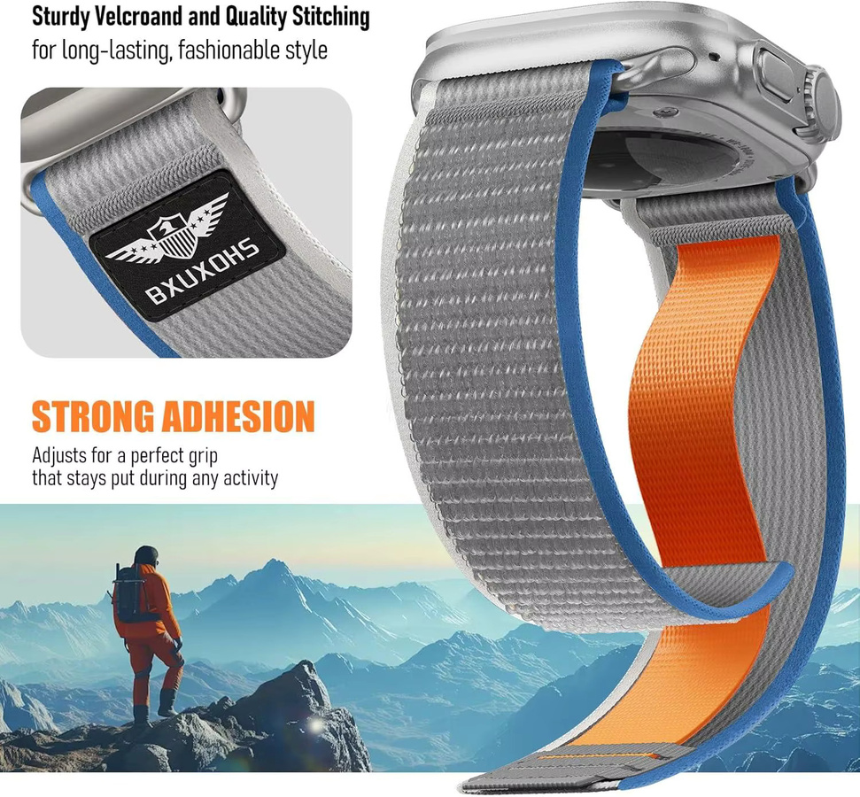 Sportarmband Nylon, Unisex, für Apple Watch Ultra2 49 mm 46 mm 45 mm 44 mm 42 mm 41 mm 40 mm - Bild 2