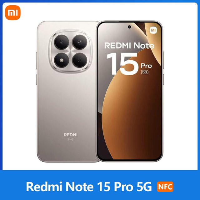 Xiaomi Redmi Note 15 Pro 5G Smartphone mit 6,83 inch 1,5K CrystalRes AMOLED-Display, 120 Hz, 200 MP Kamera, 6580 mAh Akku, NFC und IP68 Schutz - Bild 1