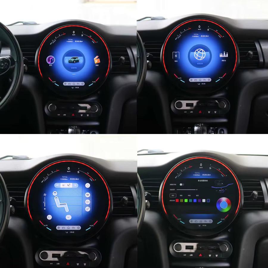 Sadocom Android 14.0 Autoradio Multimedia-Player mit Carplay und DSP, 11,8 Zoll, 8GB RAM, 128GB ROM, Schwarz, passend für BMW Mini Cooper R55 R56 R57 R58 R60 F54 F55 F56 NBT - Bild 2