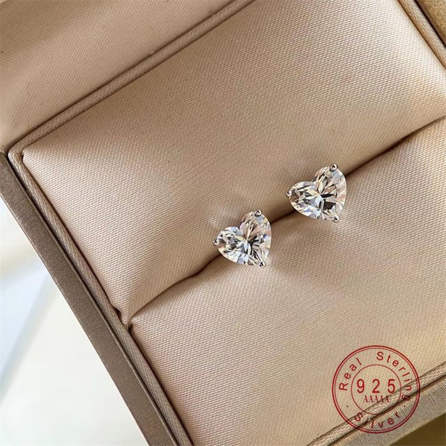 OBEAR Herz-Ohrringe, 925 Silber, Zirkonia, Damen - Bild 1