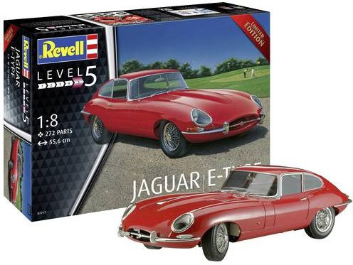 Revell Jaguar E-Type Automodell Bausatz, 1:8, ab 13 Jahren - Bild 1