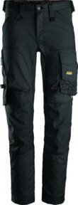 Snickers AW Stretch Arbeitshose 54 in Stahlgrau-Schwarz mit Holstertaschen aus Poly-Cotton - Bild 1