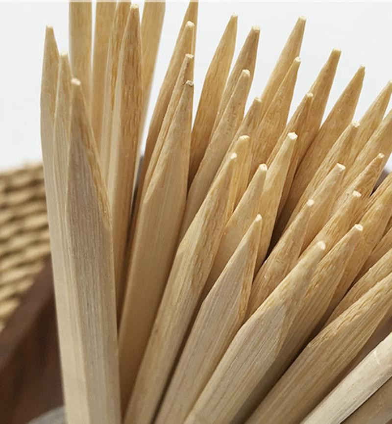 100 Stück Bambusspieße aus Naturholz in Beige, Länge: 15 cm, Durchmesser: 5,5 mm - Bild 4