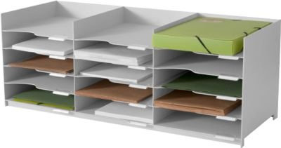 Paperflow Sortierstation für DIN A4 aus Polystyrol in Grau - Bild 1