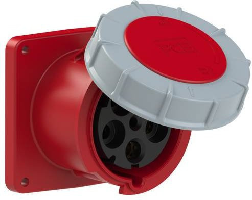 PCE Power Twist 345-6 CEE Anbaudose 125 A 5polig 400 V Rot - Bild 1