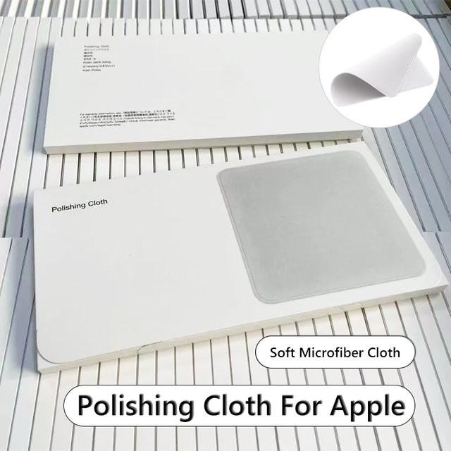Apple Poliertuch für die Reinigung von Nano-Textur-Displays in Weiß - Bild 1