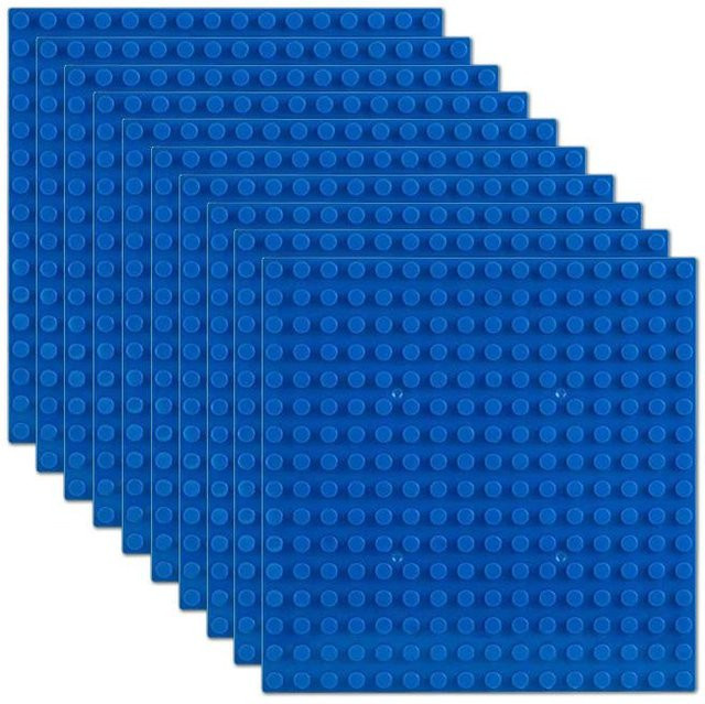 Wucifang Bags Grundplatte Bausteine, 10-teiliges Set, blau, ab 6 Jahren - Bild 1