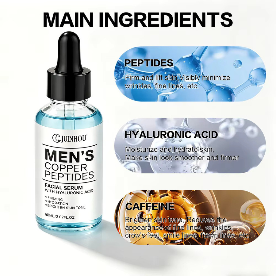 JUINHOU Gesichtsserum für Herren, Hyaluronsäure und Peptide, alle Hauttypen - Bild 6