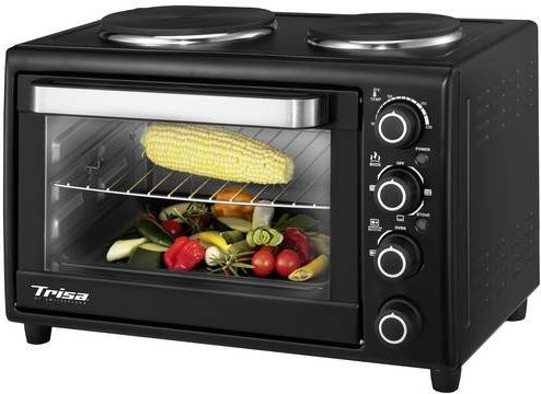 Trisa Bake & Cook Minibackofen in Schwarz mit Grill- und Timerfunktion - Bild 1