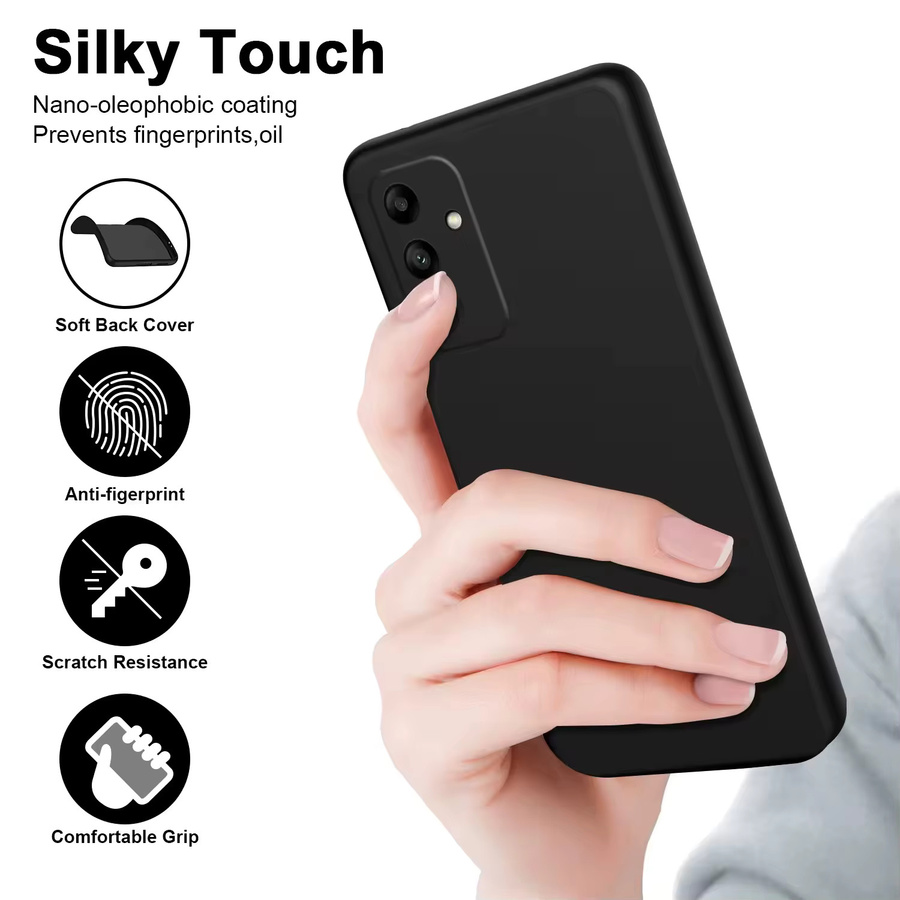 Stoßfeste Silikon-Handyhülle für Samsung Galaxy A-Serie in Schwarz - Bild 5