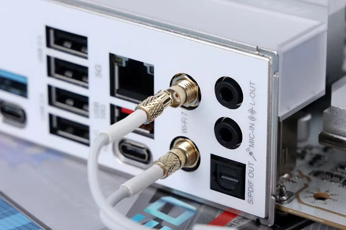 MSI WIFI7 Antenne in Weiß mit EZ-Stecker für MSI ASUS GIGABYTE Motherboard - Bild 2