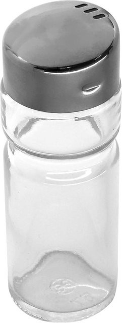 Fackelmann Salz- und Pfefferstreuer aus Glas und Edelstahl, transparent - Bild 1