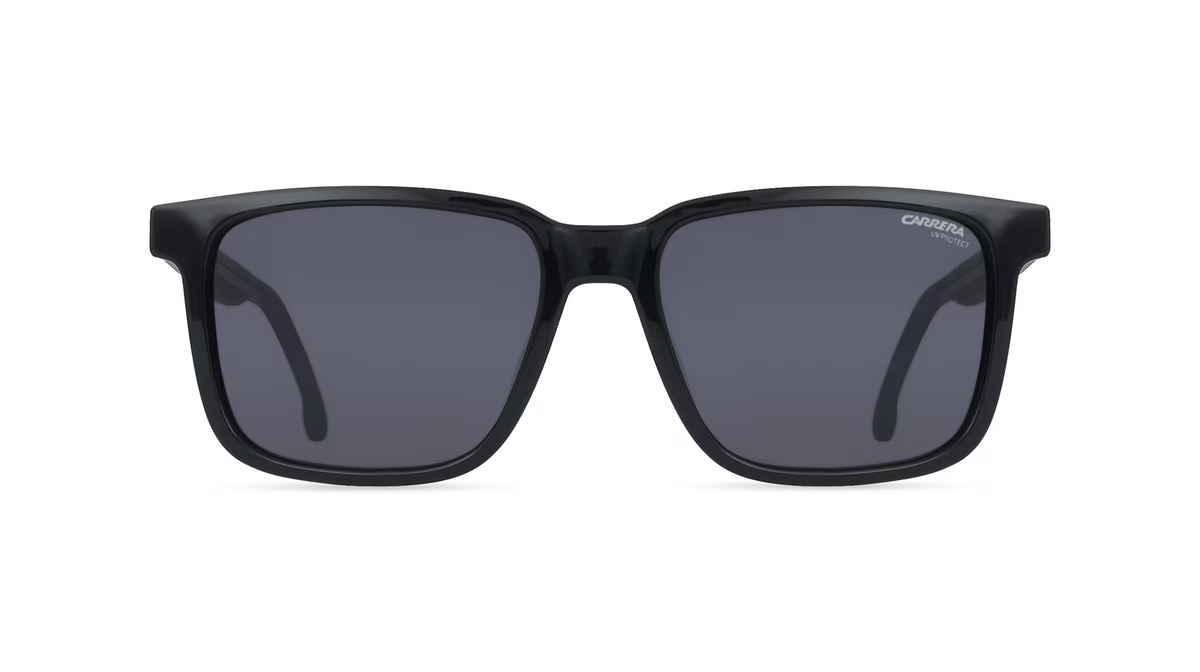Carrera C SPORT Sonnenbrille, Vollrand, Eckig, Kunststoff, Herren, schwarz, grau - Bild 1