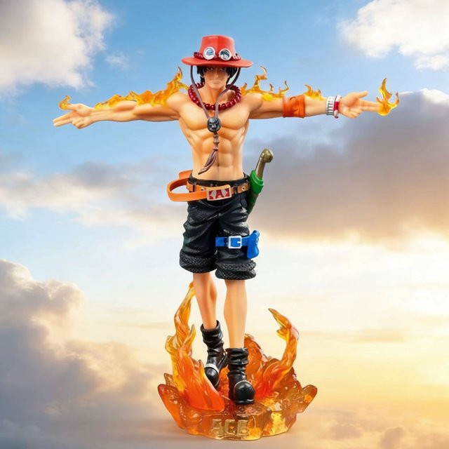 Bandai One Piece Ace Actionfigur, mit Licht, 28cm - Bild 1