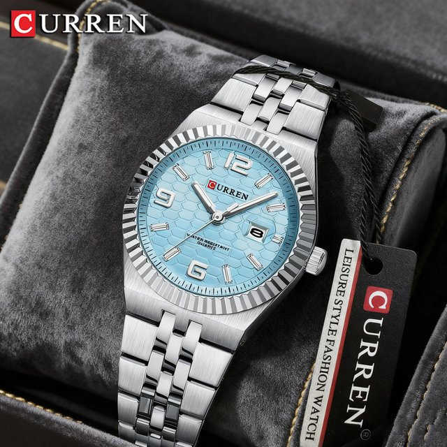 CURREN Armbanduhr Edelstahl, Quarz, Silber, Datum, Damen - Bild 1