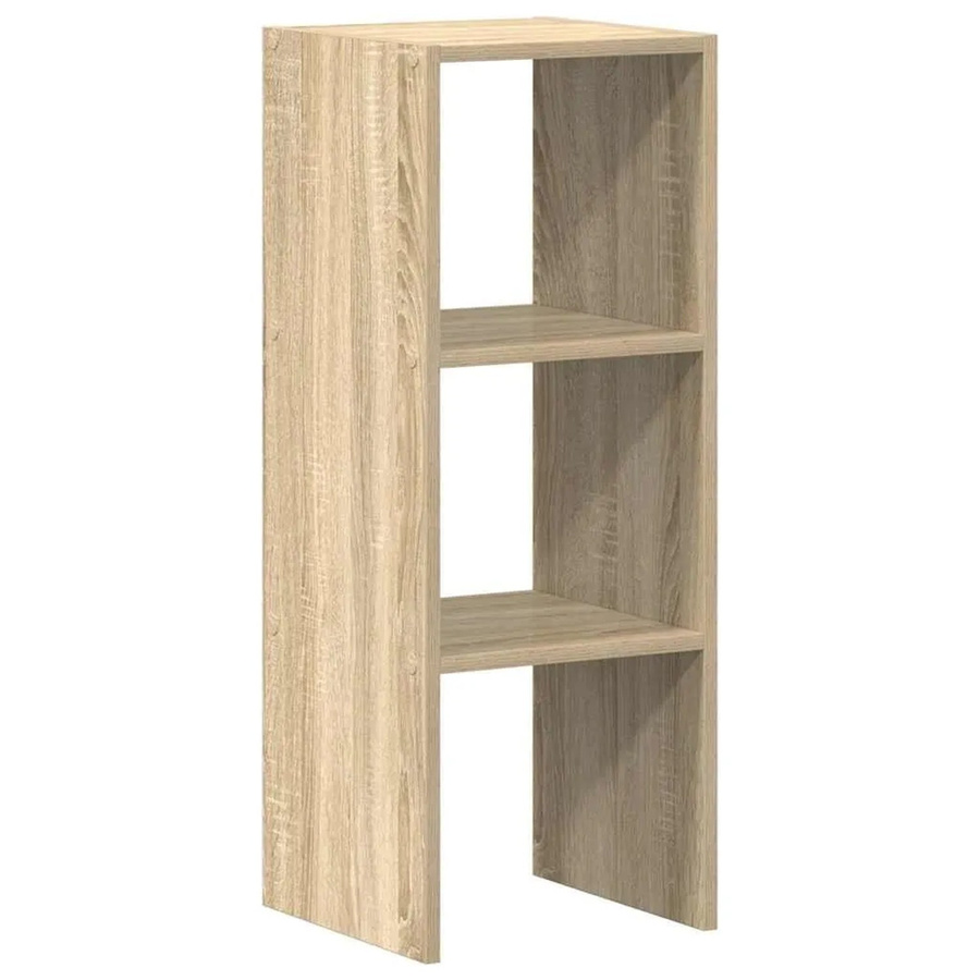 vidaXL Bücherregal stapelbar Sonoma-Eiche aus Holzwerkstoff, B/T/H: 30 x 30 x 80 cm - Bild 2