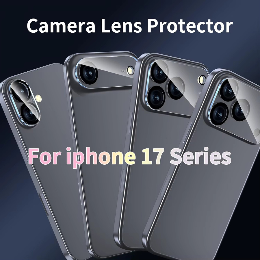 2 Stück Kamera-Schutzlinsenfolie aus Glas für Apple iPhone 17 Pro Max und iPhone 17, transparent - Bild 4