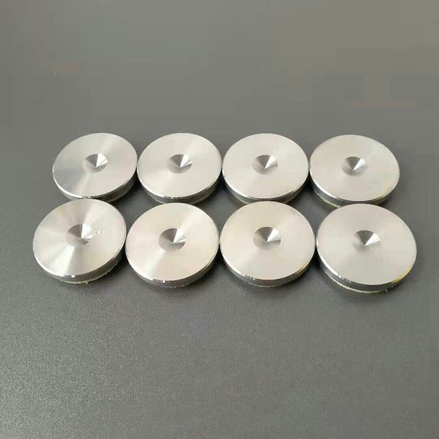 TAOC PTS-N HiFi Audio Lautsprecher Verstärker Vibrationsdämpfer aus Edelstahl in Silber - Bild 1
